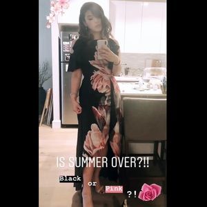 Ted Baker Floral Asymmetrical Gown